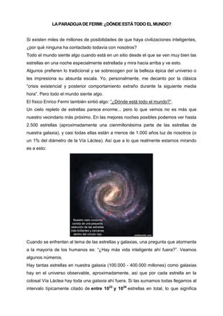 La Paradoja De Fermi PDF