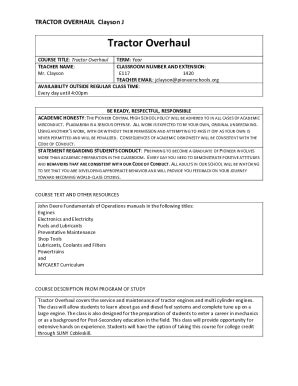 Fillable Online Pioneer HistoryPioneer Central Schools Fax Email Print