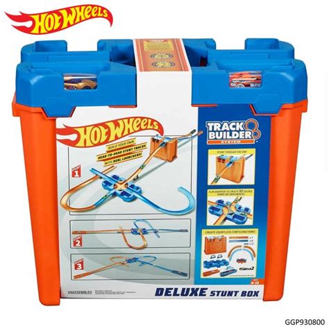 ชดราง HOT WHEELS DELUXE STUNT BOX รางกลองสมใหญ แถมฟร รถเหลก 2คน ชดใหญพรอมเลน อปกรณ