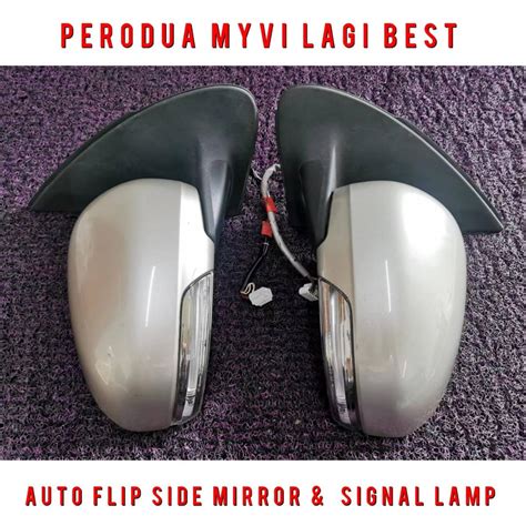 Perodua Myvi Lagi Best Passo Hana Auto Flip Side Mirror With Signal