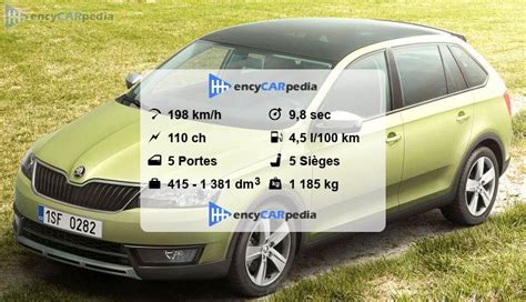 Škoda Rapid Scoutline 1 0 TSI 110 Fiches techniques 2017 2019