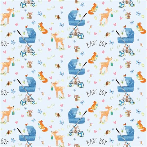 New Baby Boy Wrapping Paper Cute Baby Shower T Wrap