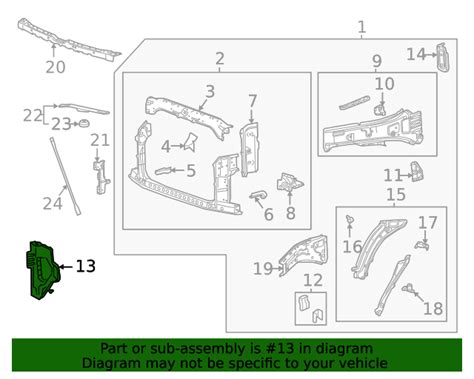 2019 2021 Chevrolet Body Passenger Side Front Bumper Fascia Bracket