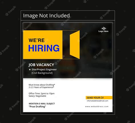 Premium Vector Creative Modern And Unique Hiring Banner Design