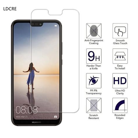 2Pcs Huawei P20 Lite Screen Protector 2 5D 0 26mm 9H Premium Tempered