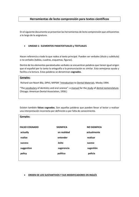 Herramientas de lecto comprensión para textos cien Deyanira Cuenca