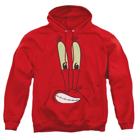 Spongebob Squarepants Mr Krabs Smile Face Pullover Hoodie