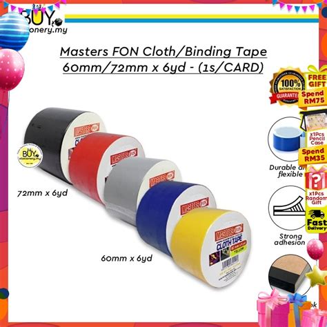 Masters Fon Cloth Tape Binding Tape Mm Mm X Yd Card Duct Tape