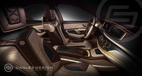 Carlex Mercedes S-Class Interior: 24k Gold and Crocodile Leather ...