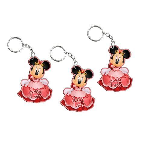 Chaveiro Minnie Realeza Personalizado Elo7 Produtos Especiais