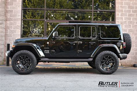 Lifted Jeep Wrangler Jl With In Black Rhino Selkirk Wheels And Nitto