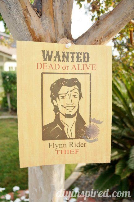 Flynn Rider Wanted Poster Printable - DIY Inspired