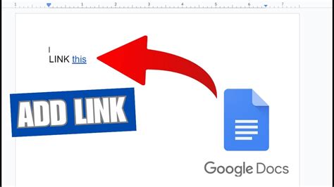 How To Add A Hyperlink In Google Docs Youtube