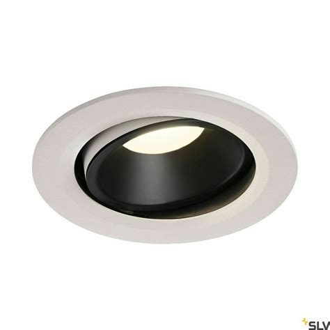 NUMINOS MOVE DL L Indoor LED Recessed Ceiling Light White Black