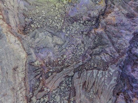 Aerial Shot Of The Ijen Volcano Or Kawah Ijen On The Indonesian