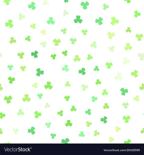 Shamrock Background Seamless Pattern Royalty Free Vector