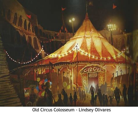 An Old Circus Tent Is Lit Up At Night