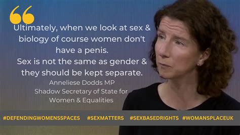 Anneliese Dodds Sex And Gender Are Different Womans Place Uk