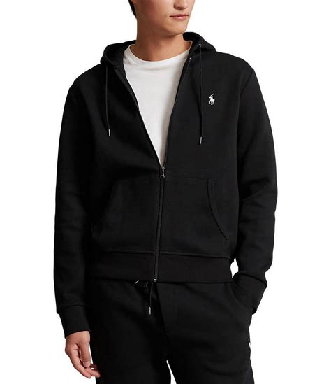 Polo Ralph Lauren Double Knit Heathered Full Zip Hoodie Hamilton Place