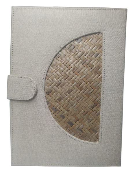 Plain Brown And Grey Eco Friendly Jute File Folder Paper Size A