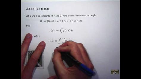 Differentiate Under Integral Signs Leibniz Rule Youtube