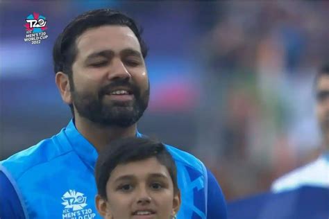 IND Vs PAK Watch India Captain Rohit Sharma Gets Emotional During