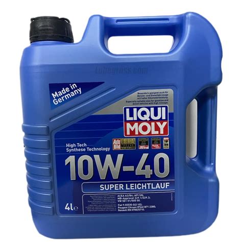 Liqui Moly Süper Leichtlauf 10W40 Motor Yağı 4 Lt Lubegross