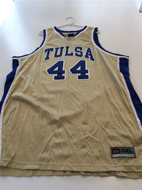 Game Worn Used Tulsa Golden Hurricane Basketball Jersey #44 3XL ...