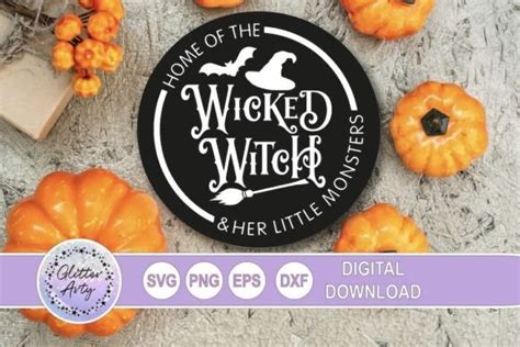 Wicked Witch Sign SVG PNG DXF EPS Graphic By Glitter Arty