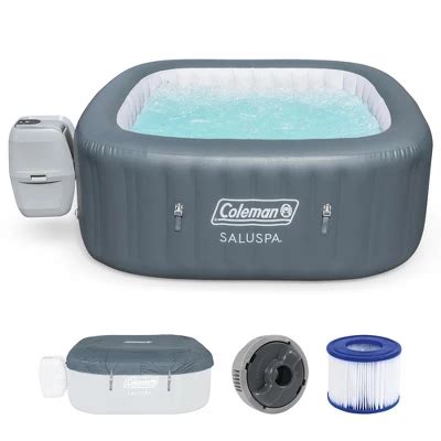 Intex PureSpa Plus Or Person Portable Inflatable Round Hot Tub Spa With Soothing Bubble Jets