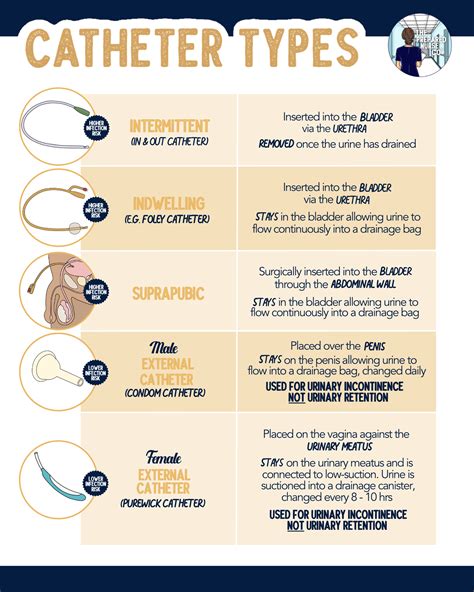 URINARY CATHETER TYPES | Nursing student tips, Nursing school survival ...