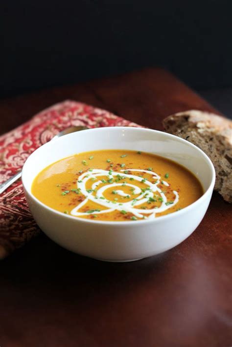 Spiced Butternut Squash And Coconut Milk Soup Deliciously Green By Emily Honeycutt Recipe