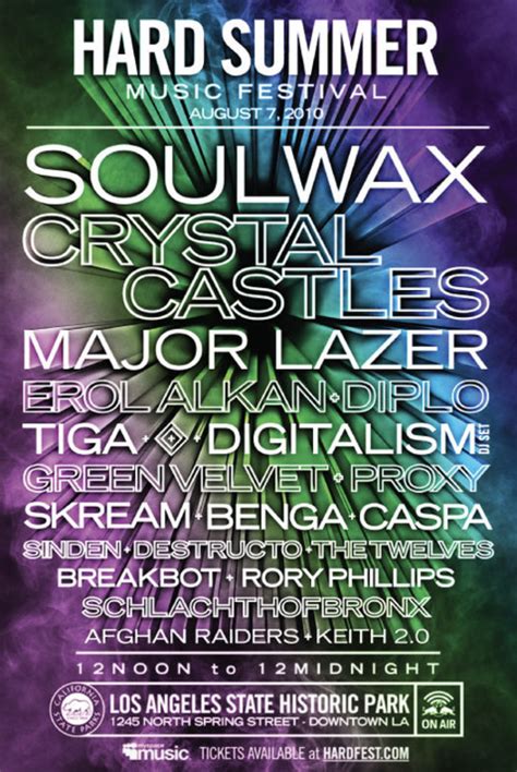 Hard Summer Music Festival 2010 Lineup Grooveist