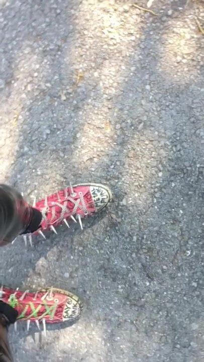 My Red Spike Converse Chucks Gay Outdoor Masturbation Porn Xhamster
