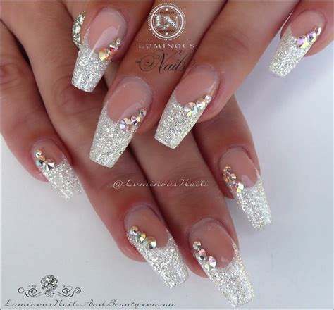 Luminous nails, Bling nails, Wedding nails design