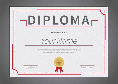 Ilustraci N De Plantilla De Diploma Gratis Vector En Vecteezy