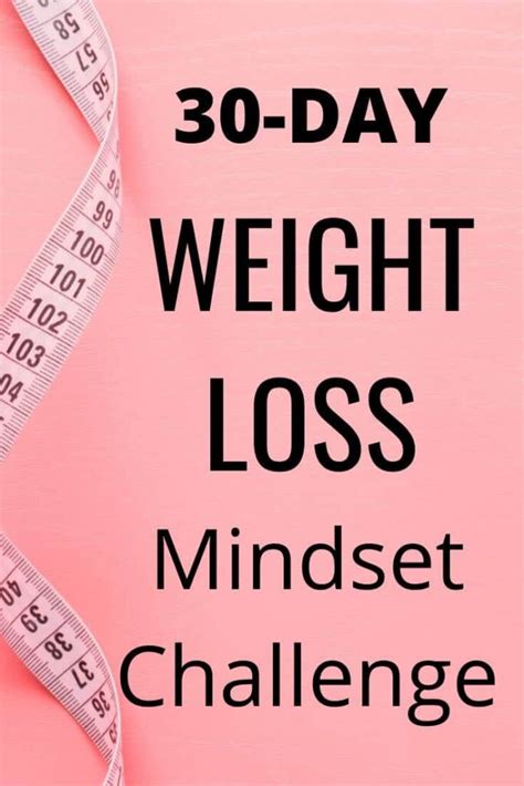 30 Day Weight Loss Mindset Challenge