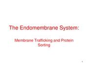 Topic 12 The Endomembrane System The Endomembrane System Membrane