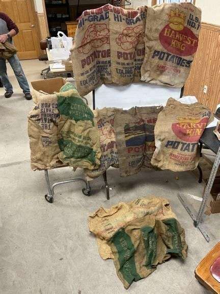 Vintage Burlap Sacks Legacy Auction Company