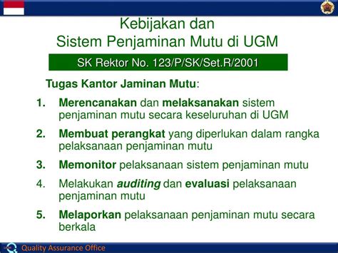 Ppt Struktur Organisasi Dan Tupoksi Sistem Penjaminan Mutu Powerpoint