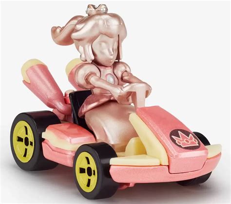 Pink Gold Peach Hot Wheels Mario Kart Model