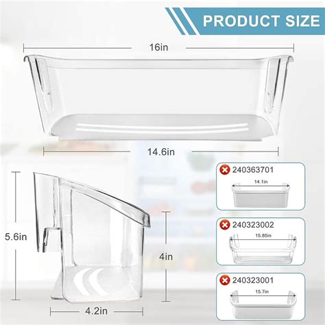 Door Shelf Bin Bottom Compatible With Frigidaire Refrig