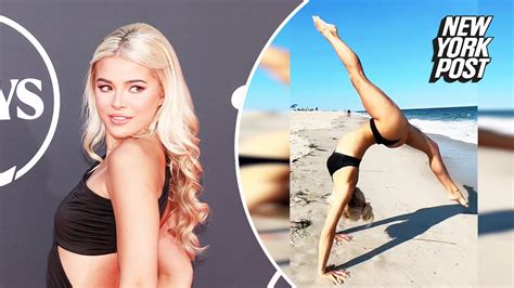 Olivia Dunne Takes To The Sand For ‘beachnastics In A Bikini Youtube