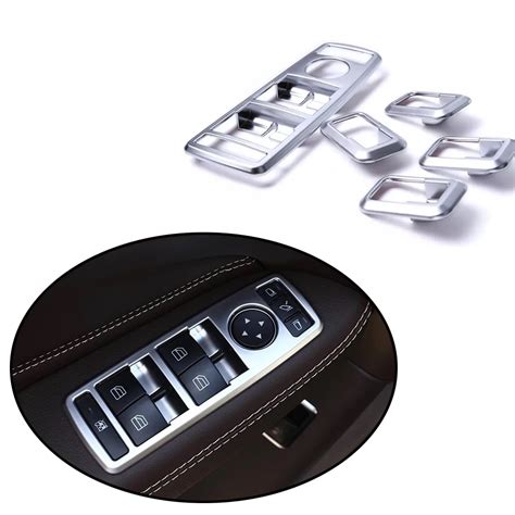 Jeazea New Pcs Matt Chrome Door Window Switch Panel Cover Trim For