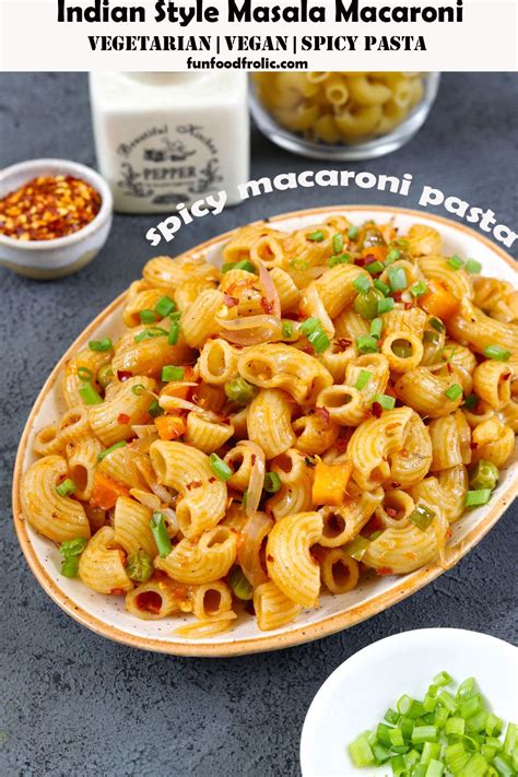 Masala Macaroni Recipe Indian Style Macaroni Fun FOOD Frolic Indian