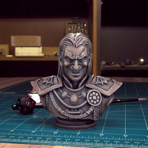 3d Printable Curse Of Strahd Strahd Von Zarovich Bust Pre Supported