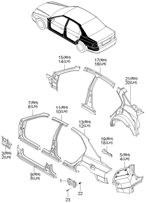 C Genuine Kia Panel Side Sill Outer