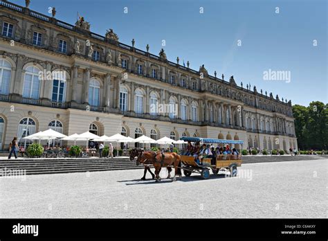 Schloss Herrenchiemsee Castle And Horse Carriage Herreninsel Upper