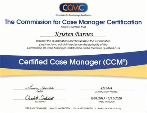 ccm certificate