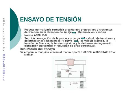 Ensayo De Tension Mecanica De Materiales